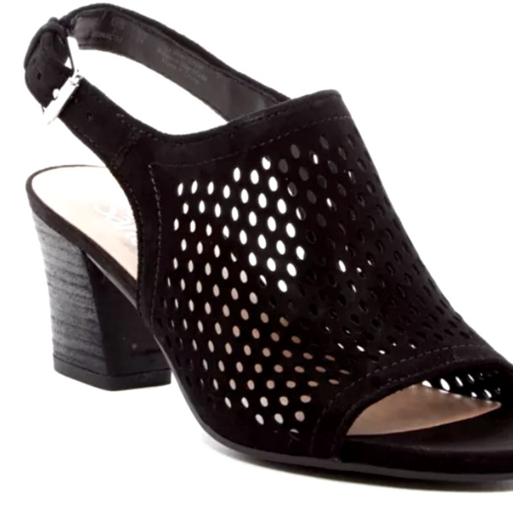 NWT Franco Sarto Monaco Black sandal sz 9